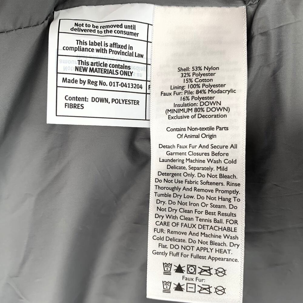 Eddie Bauer Sun Valley Down Parka Coat Women's XXL Navy Blue Puffer Hood NWOT - Picture 12 of 13